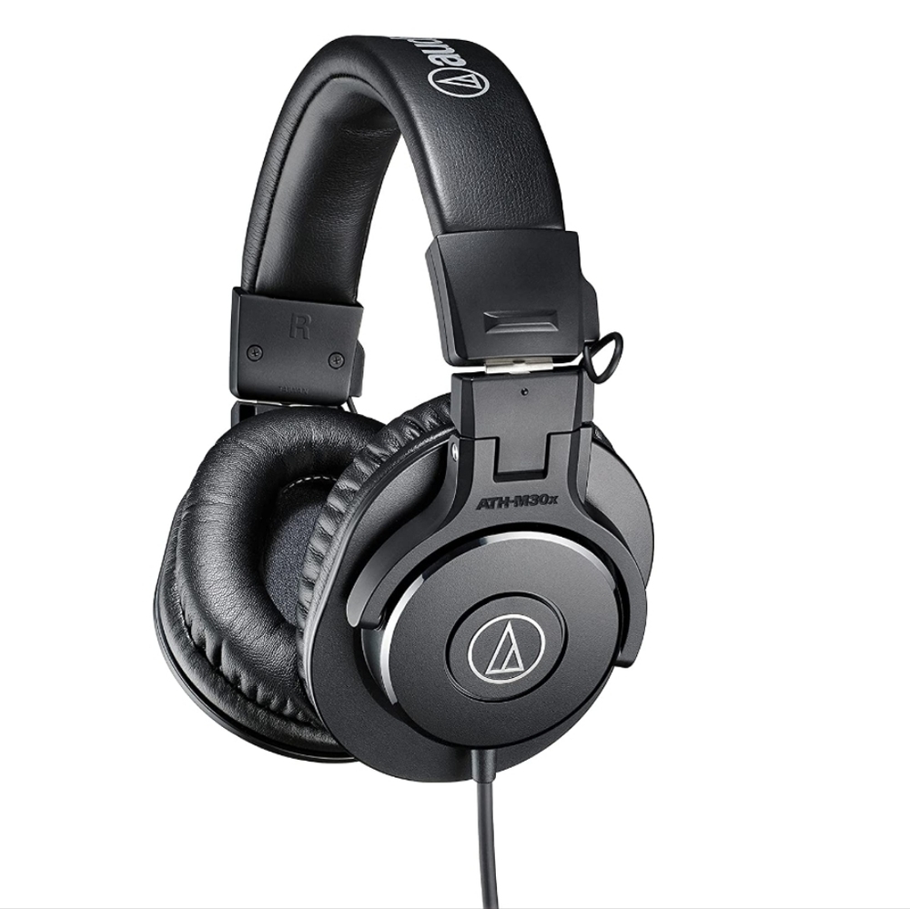 Audio-Technica ATH-M30x Professional Studio Monitor Headphones, Black